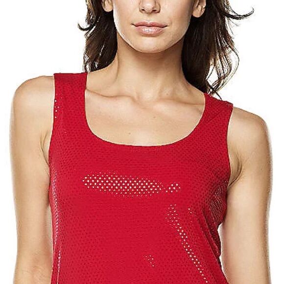 Susan Graver Womens 3X Set of 2 Tanks Tops Platinum Gray Sparkles Lace Trim NWT - Picture 4 of 5